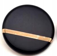 Guzik dekoracyjny czarno-złoty okrągły elegancki do płaszczy ubrań 23mm