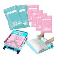 Worki Próżniowe Worek do Pakowania Próżniowego bez Odkurzacza Zestaw 6 szt