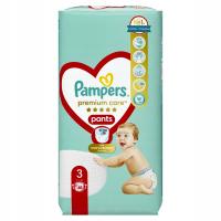 PAMPERS 3 (6-11 KG) PREMIUM CARE PANTS 48SZT PIELUCHOMAJTKI DLA NIEMOWLĄT