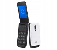 ALCATEL 2057 Bluetooth флип мобильный телефон Белый