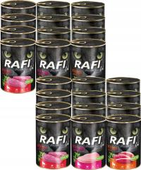 RAFI CAT ADULT mokra karma dla kota MIX SMAKÓW 24x 400g