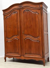 STYLOWA ORZECHOWA SZAFA RZEŹBIONA 2 DRZWIOWA, h211x165x64cm