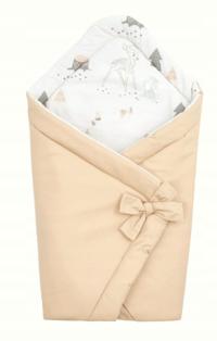 ROŻEK NIEMOWLĘCY Otulacz Becik DWUSTRONNY BAWEŁNA JELONEK BAMBI DISNEY