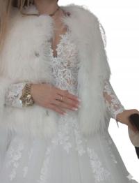 Futerko okrągły dekolt białe