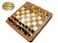 Шахматы подарок для дедушки на день рождения магнитная туристическая древесина 17x17