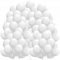 Белые пастельные матовые шары для свадьбы причастие крещение Сильный прочный 100шт.