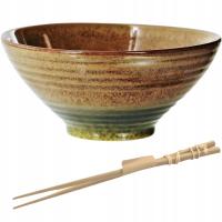 Miska ceramiczna RAMEN 1 L OMBRES INSTA 20 cm do zupy i makaronów Ramen