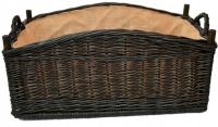 Большая прочная деревянная плетеная корзина