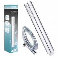 Zestaw prysznicowy Słuchawka prysznicowa wąska Wąż pleciony 150 cm chrom