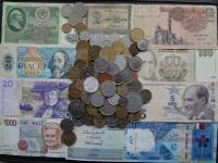 Monety plus banknoty z całego Świata