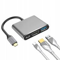 Przejściówka Smart-Tel 3w1 HUB HDMI USB-C 4K MacBook