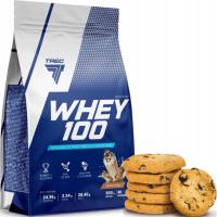 Вкусный протеин 100 900г Whey WPC Trec протеина для мышцы веса для тренировки