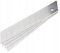 OSTRZA OSTRZE ŁAMANE WYMIENNE DO NOŻA DO TAPET 18 MM ZESTAW 10 SZTUK