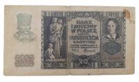 Старая Польша коллекционная банкнота 20 зл 1940