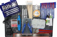 Набор инструментов MEGA Modeling 75 el. коврик A3 точильщик нож кусачки