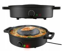 Fondue, kontaktowy, panini, raclette, tradycyjny grill elektryczny PRZYPAS 2968 czarny 1800 W