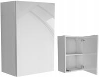 wisząca szafka łazienkowa 40 cm do łazienki półka biały mat + POŁYSK 40x60