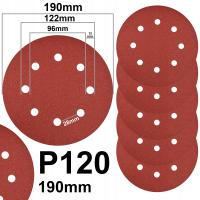 PAPIER ŚCIERNY 190mm P120 5szt szlifierki do gipsu gładzi MP-0020 0015 0017