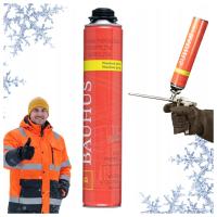 Пена пистолета низкопрессовая всесезонная монтажная пена 750мл Баухус