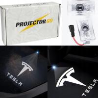 TESLA LOGO LED PODŚWIETLENIE POWITALNE LAMPKA PROJEKTOR DO AUTA S 3 Y X