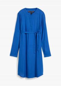 Bonprix sukienka ciążowa przed kolano długi rękaw niebieski