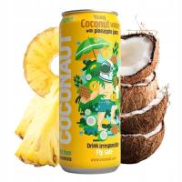 Woda kokosowa Coconaut z sokiem ananasowym 320ml niegaz