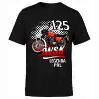 koszulka męska z nadrukiem motor motocykl motocykle 125 PRL WSK XL