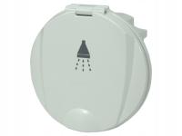 Корпус для душа круглый белый