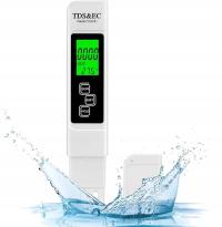 Cyfrowy Miernik jakości wody Wyświetlacz LCD 0-999PPM biały TDS&EC