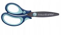 Nożyczki ergonomiczne dla leworęcznych Dzieci niebieskie Griffix Pelikan