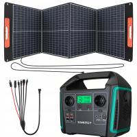 Zasilacze i ładowarki 1000W z panelem słonecznym 100W