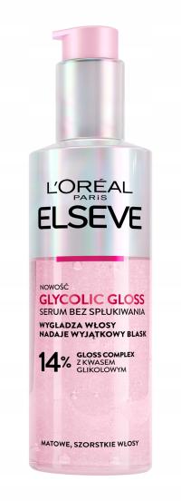 L'Oréal Elseve Glycolic Gloss Serum Bez Spłukiwania Włosy Szorstkie 150ml