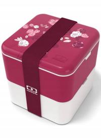 Kwadratowy lunchbox Monbento MB Square Bento Box FR - graphic magnolia