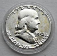 USA - 1/2 DOLARA HALF DOLLAR 1952 r. FRANKLIN - SREBRO Ag