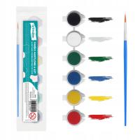 Акриловые краски набор акриловых красок 6 шт. для рисования краски кисть
