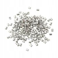 ZACR10 Zacisk końcówki do sznurków rzemieni rurki 2x2mm 1g 90szt