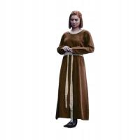 Средневековый женский костюм Викинг XL бронза LARP