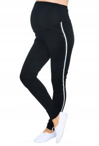 MijaCulture spodnie dresowe ciążowe Tommy S czarne