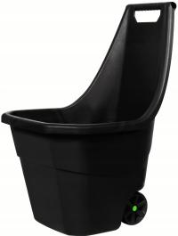 САДОВАЯ ТАЧКА ЛЕГКАЯ ПЛАСТИКОВАЯ ПРОЧНАЯ ДВУХКОЛЕСНАЯ ЧЕРНАЯ 55Л