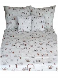 KOLOROWA POŚCIEL BAWEŁNIANA DLA DZIECI BAWEŁNA 120x160 cm + 1x 70X80 CM tra