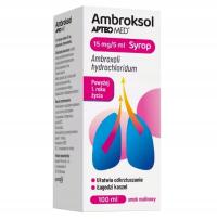 APTEO MED AMBROKSOL ODKRZTUSZANIE ŁAGODZI KASZEL15 MG/5 ML SYROP 120 ML