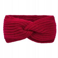 Winter Autumn Thicken Knitting Woolen Wide Headband Plush Lined Headwrap