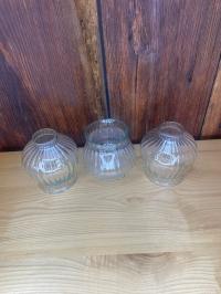 Klosze do lamp klosz do lampy zestaw kloszy PRL szkło bezbarwne
