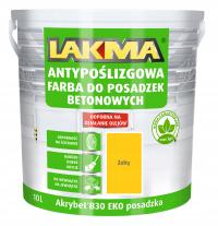 OUTLET LAKMA AKRYBET B-30 EKO Farba do Betonu Posadzki Akrylowa Żółta 10L