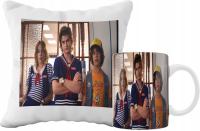 ZESTAW KUBEK I PODUSZKA STRANGER THINGS SERIALE POMYSŁ NA PREZENT WZORY