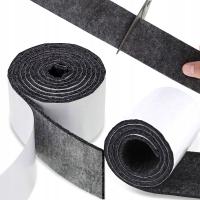 САМОКЛЕЯЩИЙСЯ ВОЙЛОК С КЛЕЕМ ЧЕРНЫЙ КОВРИК ДЛЯ МЕБЕЛИ 10 X 100 СМ