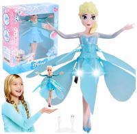 Latająca Lalka Wróżka Elsa Frozen Kwiatowa Sterowana Ręką Dłonią USB