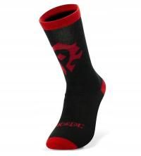 WORLD OF WARCRAFT SOCKS BLACK+RED HORDE