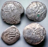 NumisMATI WS1122 Zestaw 4 średniowiecznych sreber ( opis )