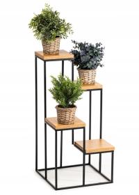 Клумба стоя КАСКАД столешницы дуб 70 см LOFT металл